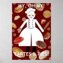 Kitchen Martzkin “ ...Tartes & Pies” Poster