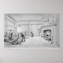 Kitchen of Mr. Sander's Coffee and Eating Print