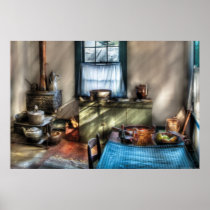 Kitchen - Old fashioned kitchen Posters