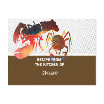 Kitchen Recipe Cards postcards