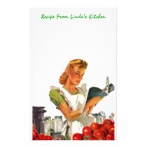 Kitchen Recipes Personal Stationery EZ2Customize stationery