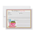 Kitchen Supplies Baking Cooking Recipe Cards invitation