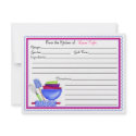 Kitchen Supplies Baking Cooking Recipe Cards invitation