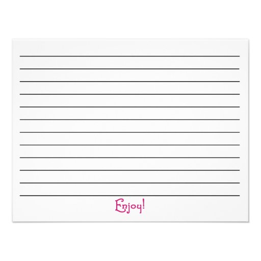 Kitchen Supplies Baking Cooking Recipe Cards Invitations