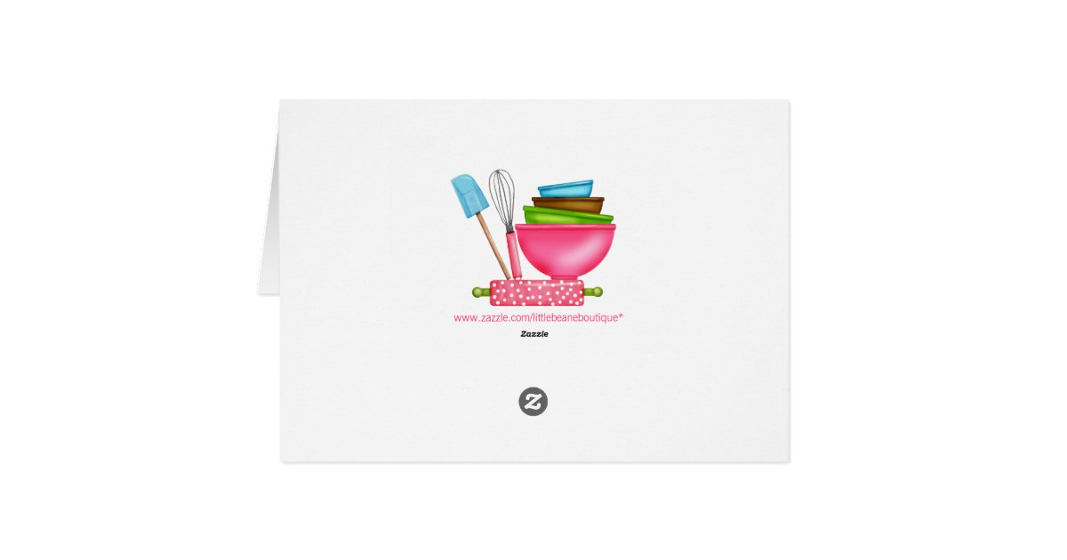 Kitchen Supplies Baking Thank You Note Cards Zazzle