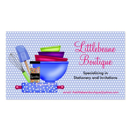 Kitchen Supplies Business Calling Cards Business Card