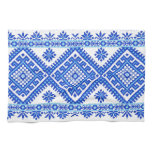 Kitchen Towel Ukrainian Cross Stitch Print Blue kitchen towels