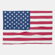Kitchen towel with Flag of  U.S.A.