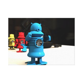 Kitchen Toy Robot Helpers Gallery Wrap Canvas