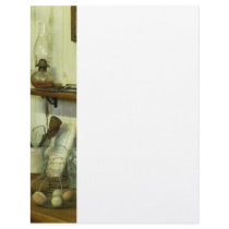 Kitchen With Wire Basket of Eggs Letterhead