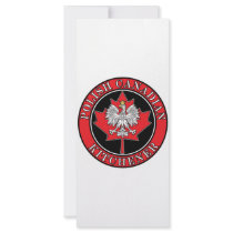 Kitchener Polish Round Canadian Leaf rack cards by PolishCanadian Kitchener Polish Round Canadian Leaf rack cards