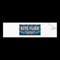 Kite Flier Marquee bumper stickers