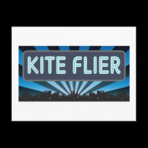 Kite Flier Marquee postcards