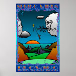 Kite Flying boy posters