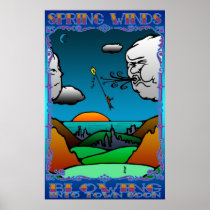 Kite Flying boy posters