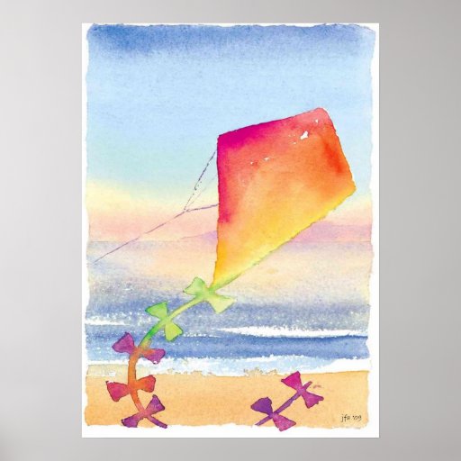 kite poster Zazzle