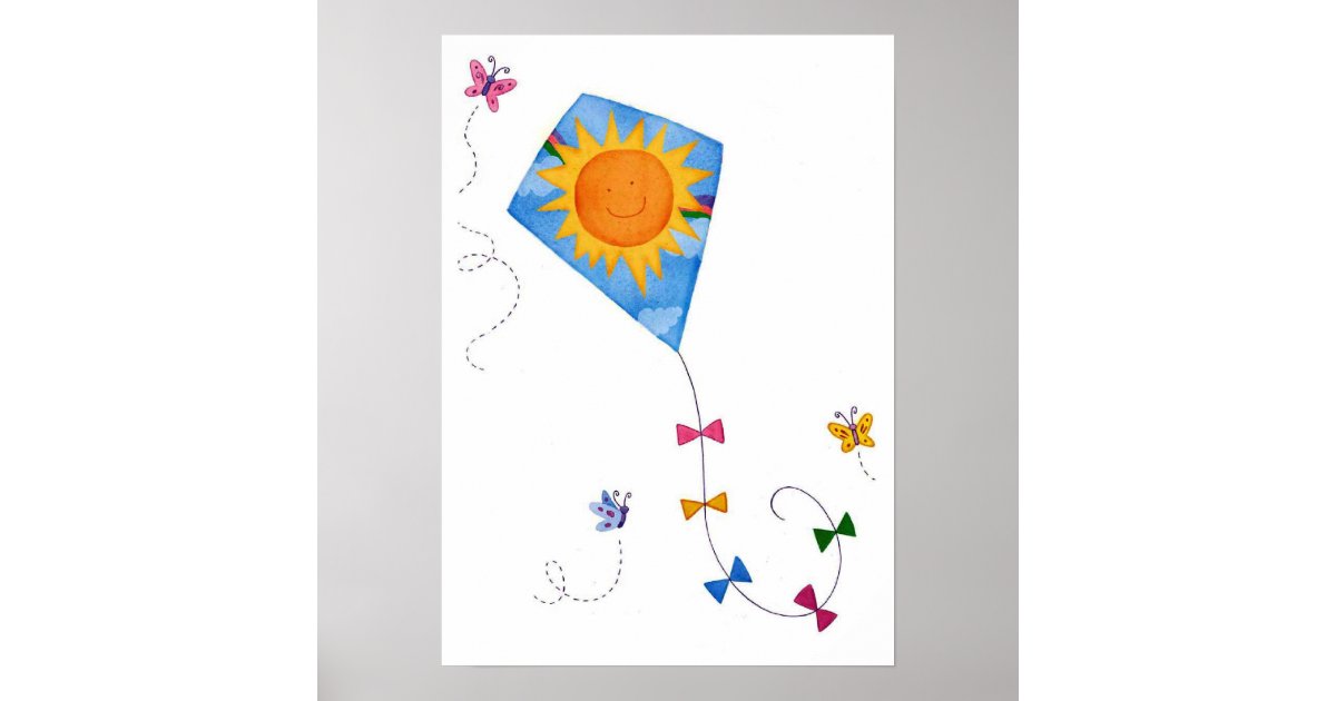 kite poster Zazzle