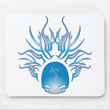 Kite Skull Mouse Pads