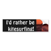 Kite Surfer Bumper Sticker