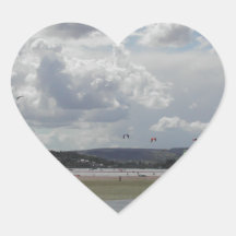 Kite Surfers. Scenic view. Stickers