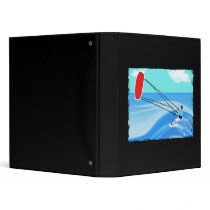 Kite Surfing 3 Ring Binders