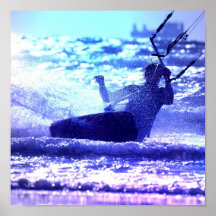 Kite Surfing Poster Print