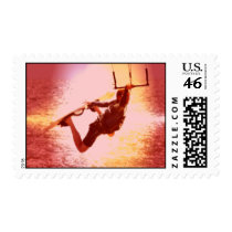 Kiteboard Grab Postage Stamp
