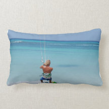 Kiteboarder in Tropics Pillow