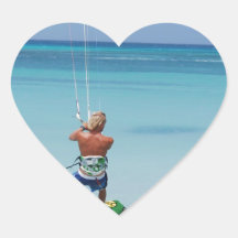 Kiteboarder in Tropics Stickers