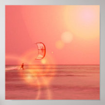 Kiteboarder Sunset Print