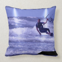 Kiteboarding Design Throw Pillow