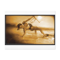 Kiteboarding Girl Postcards