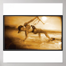 kiteboarding Girl Posters
