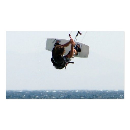 Kiteboarding Jump Business Card (back side)