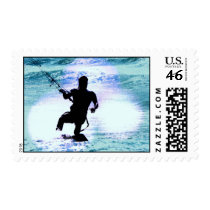 Kiteboarding Postage Stamp