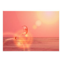 Kiteboarding Sunset Invitation