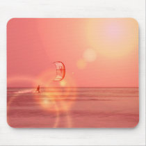 Kiteboarding Sunset Mouse Pad