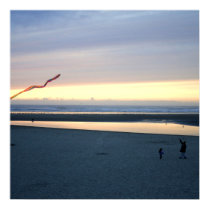 Kites at cannon beach posters