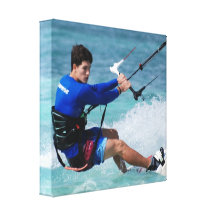 Kitesurfing Guy Canvas Print