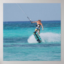 Kitesurfing Liftoff Poster