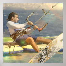 Kitesurfing Poster