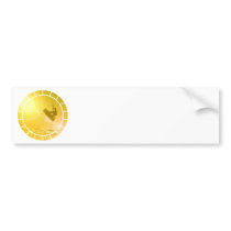 Kitesurfing Silhouette Bumper Sticker
