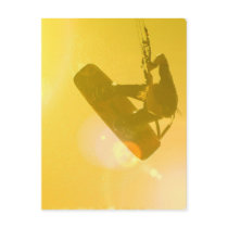 Kitesurfing Silhouette Postcard