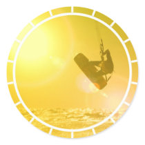 Kitesurfing Silhouette Stickers