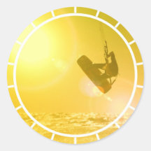 Kitesurfing Silhouette Stickers
