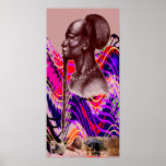 Kitete, Kikongo Bantu Chief-Africa-1800's Print