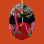 christmas, kitsch, humor, pink flamingo, flamingo,