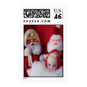 Kitschy Vintage Santa Christmas Postage Stamps