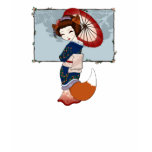 Kitsune Geisha Long Sleeve Shirts