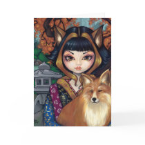 "Kitsune" Greeting Card by strangeling "Kitsune" Greeting Card
